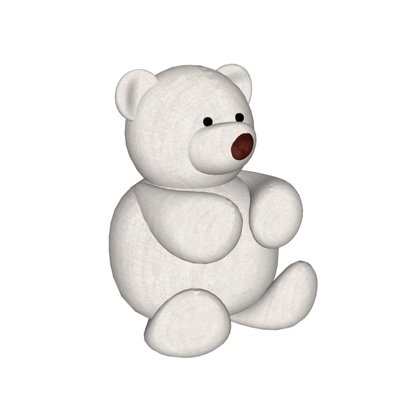 现代儿童白熊玩具su模型