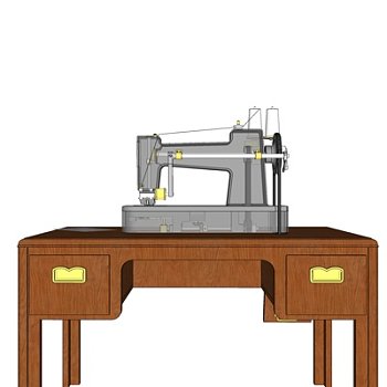 现代缝纫机su模型