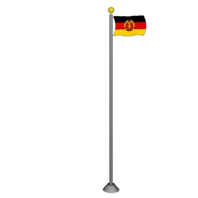 现代国旗旗帜su模型