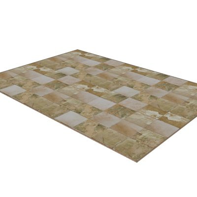 现代布艺网格地毯su模型