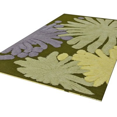 现代布艺印花地毯su模型