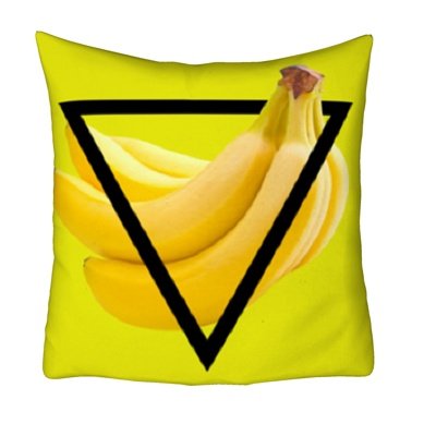 现代布艺香蕉抱枕su模型