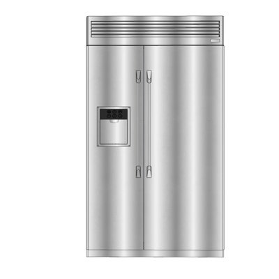 现代双门电冰箱su模型
