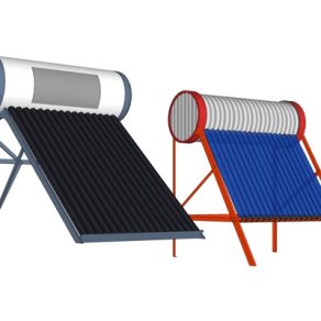 现代太阳能热水器su模型