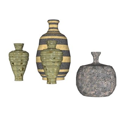 现代陶瓷瓷罐su模型