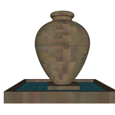 现代陶瓷瓷罐摆件su模型