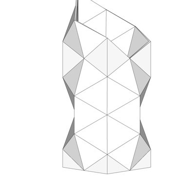 现代几何形状花瓶su模型