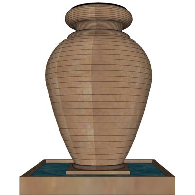 现代陶瓷瓷罐摆件su模型