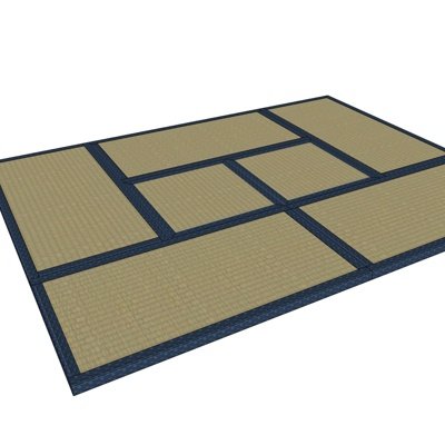 日式地毯su模型