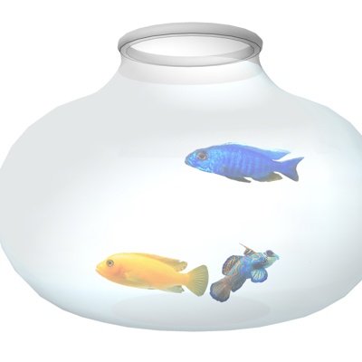 现代玻璃鱼缸su模型