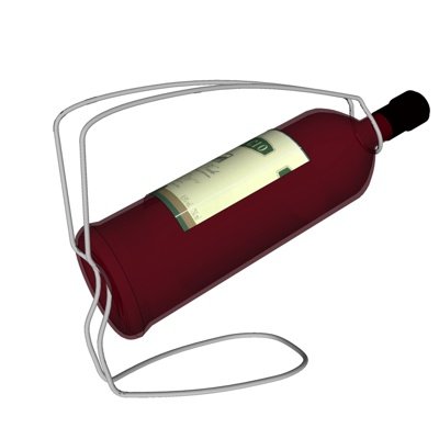 现代红酒酒水su模型