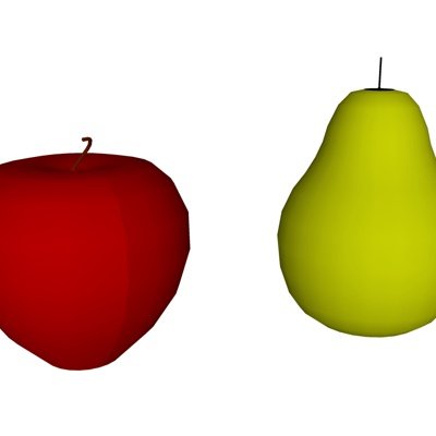 现代苹果梨子su模型