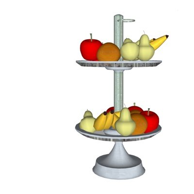 现代水果架su模型