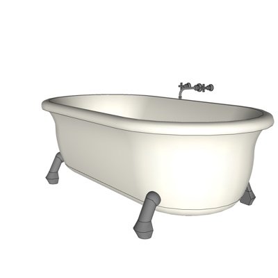 现代小浴缸su模型