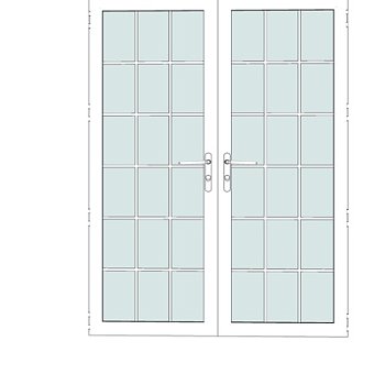 现代大门su模型