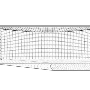 现代足球门su模型