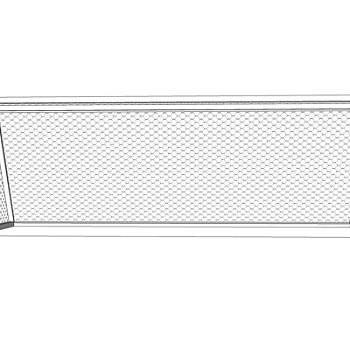 现代足球门su模型