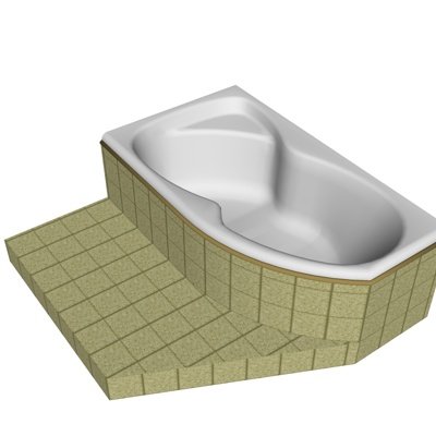 现代陶瓷浴缸su模型