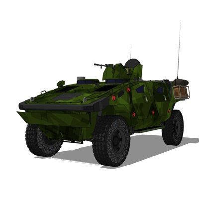 现代陆地战车su模型