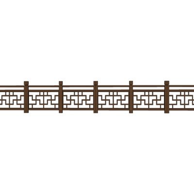 中式铁艺围栏su模型