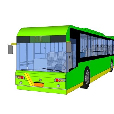 现代公交车su模型