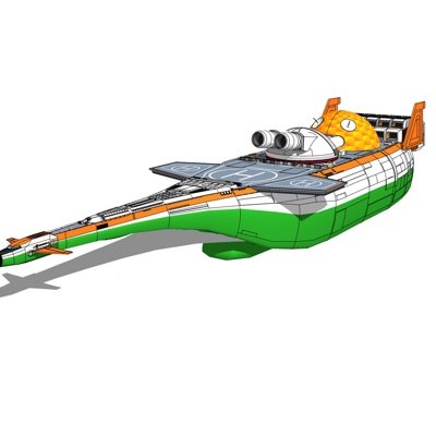 现代儿童玩具船su模型