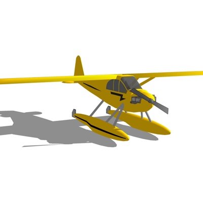 现代小型水陆飞机su模型