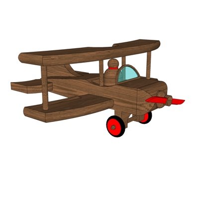 现代玩具飞机su模型