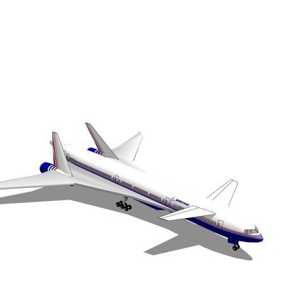 现代大型客机su模型