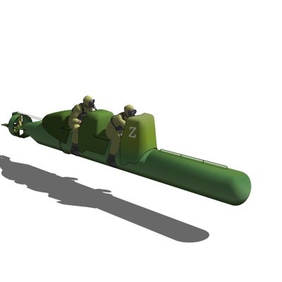 现代潜艇兵su模型