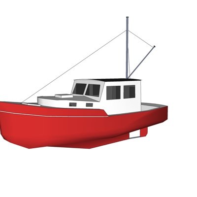现代小型轮船us模型