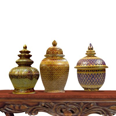 东南亚陶瓷器皿组合su模型