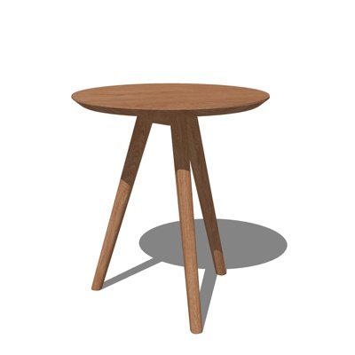 现代实木圆凳su模型