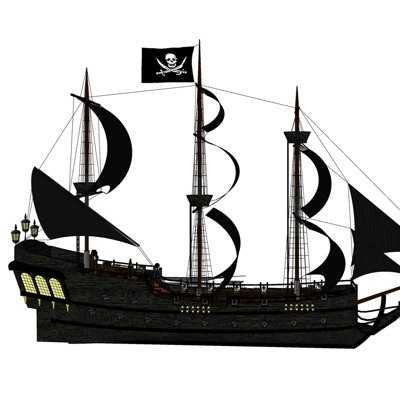 北欧古代帆船su模型