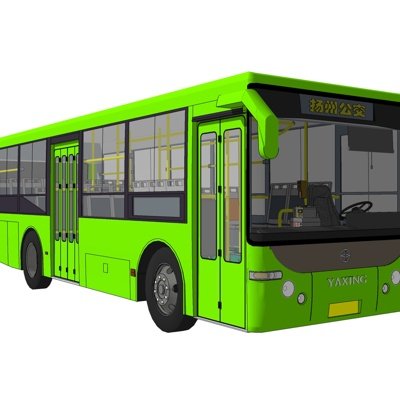 现代公交车su模型