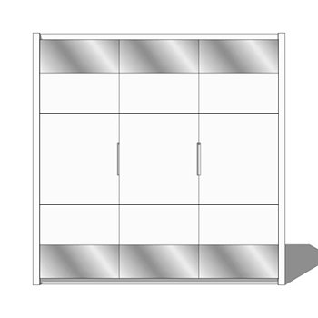现代衣柜su模型