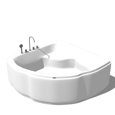 现代浴缸su模型