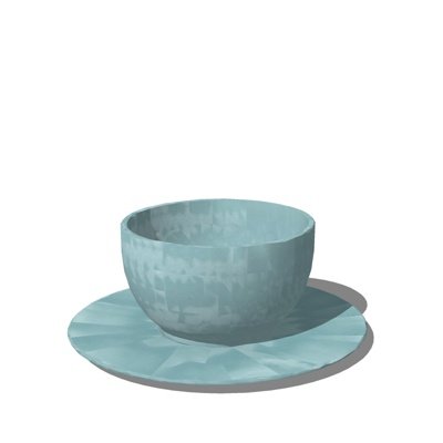 现代陶瓷餐具su模型
