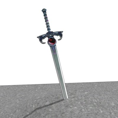 欧式复古刀剑su模型