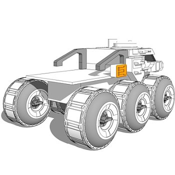 现代太空探索车su模型