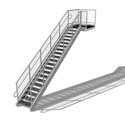 工业风楼梯su模型