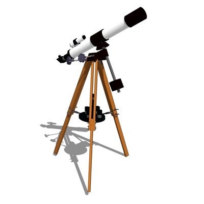 现代天文望远镜su模型