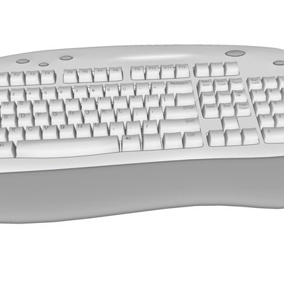 现代电脑键盘su模型