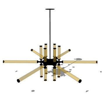 现代吊灯su模型