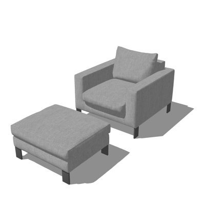 现代懒人沙发su模型