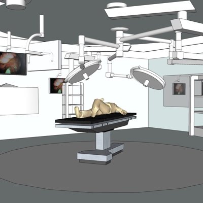 现代医院手术室su模型