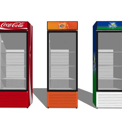 现代饮料冰柜su模型