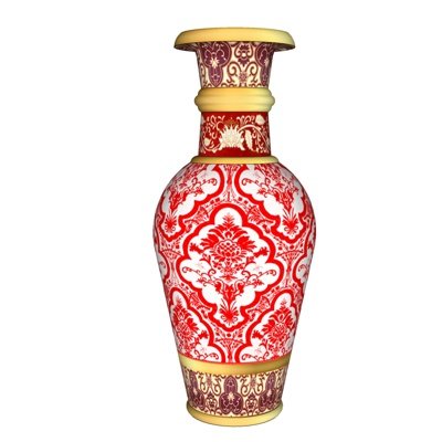 中式装饰花瓶su模型