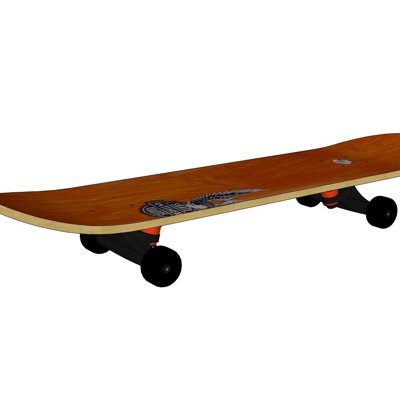 现代滑板su模型