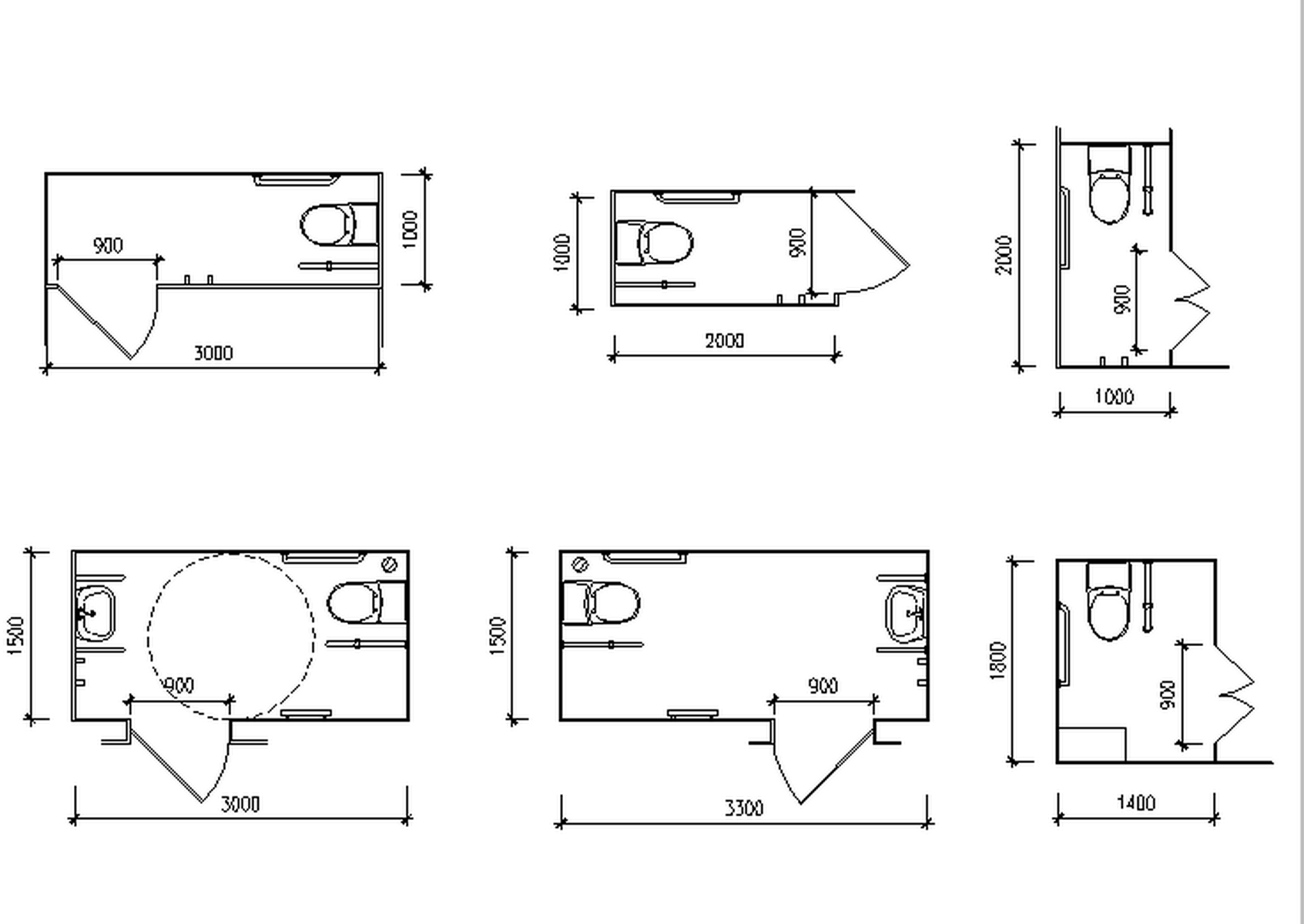 多场所卫生间设计规范（含无障碍卫生间）CAD图集